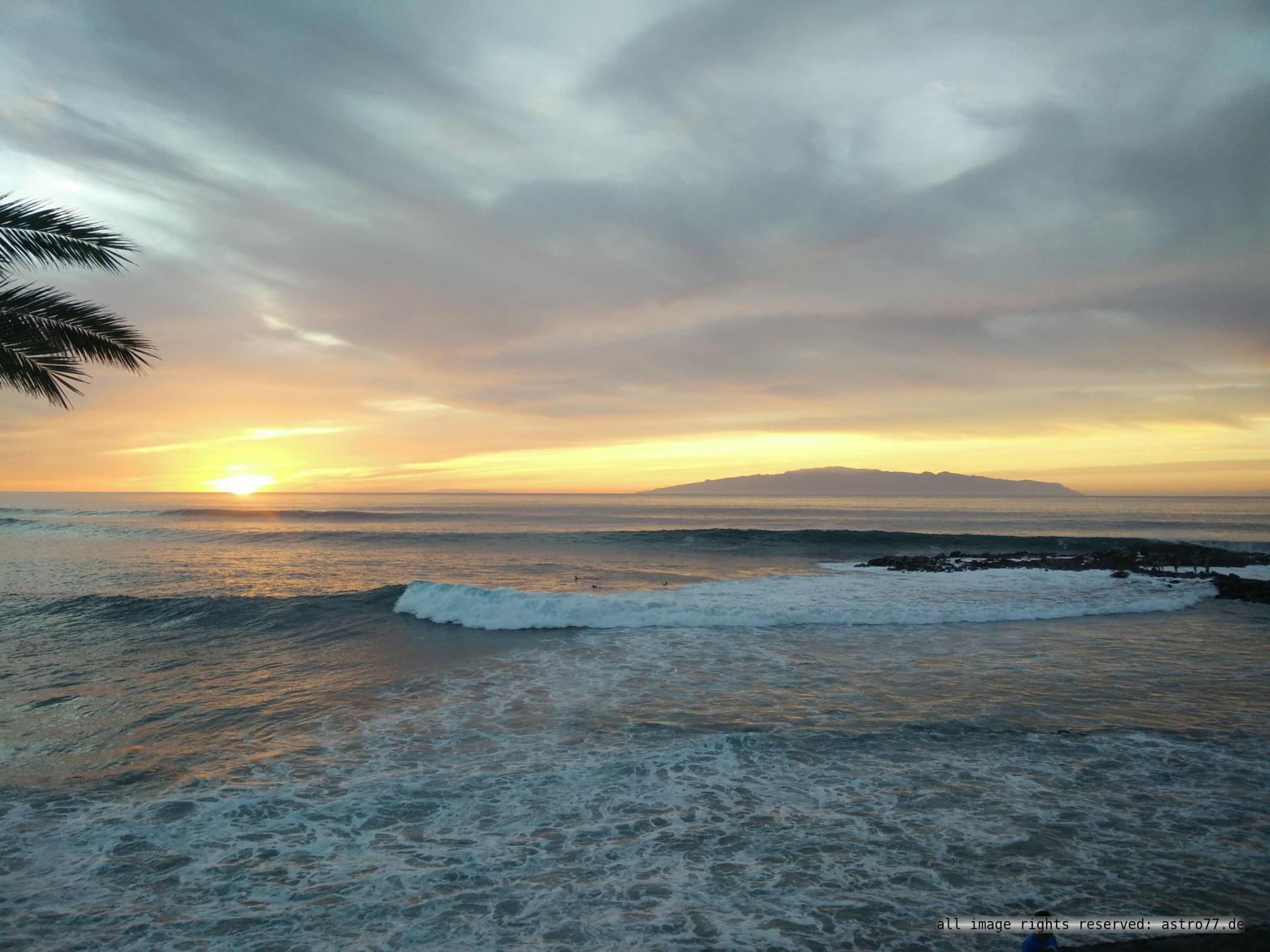 Tenerife view to Gomera