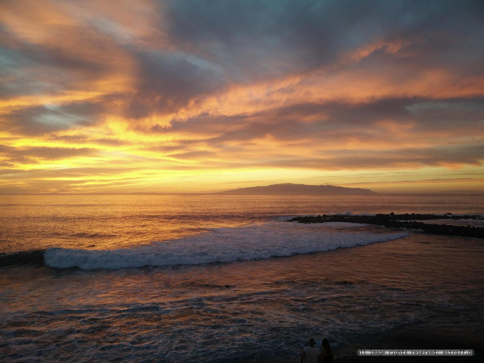 Tenerife view to Gomera